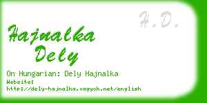 hajnalka dely business card